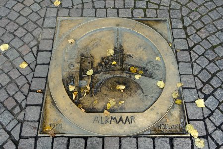Alkmaar - sister city markers - Darmstadt, Germany - DSC09912