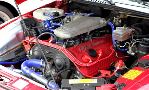 Alfa Romeo RZ engine room