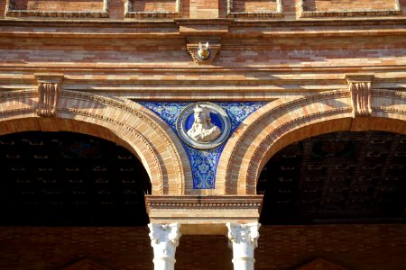 Alfonso el Sabio - Plaza de España - Seville, Spain - DSC07666