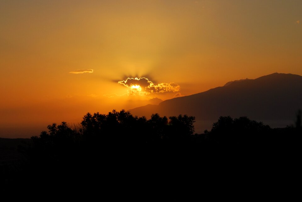 Greece evening sky holidays