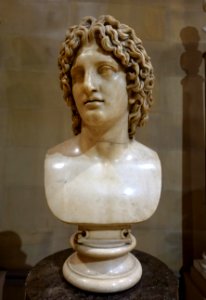 Alexander the Great, copy after Leochares, Greek, 4th century BC, marble - Sculpture Gallery, Chatsworth House - Derbyshire, England - DSC03489