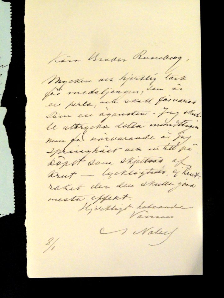 Alfred Nobel letter - National Archives of Finland - DSC05365
