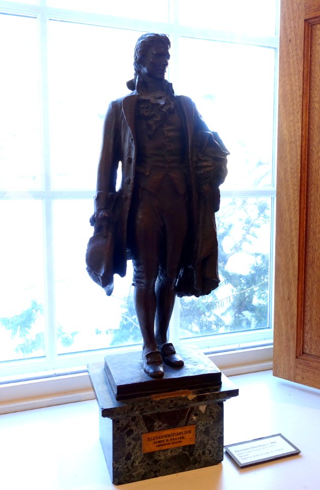 Alexander Hamilton by James Earle Fraser (1876-1953), c. 1915, bronze - Bennington Museum - Bennington, VT - DSC08776