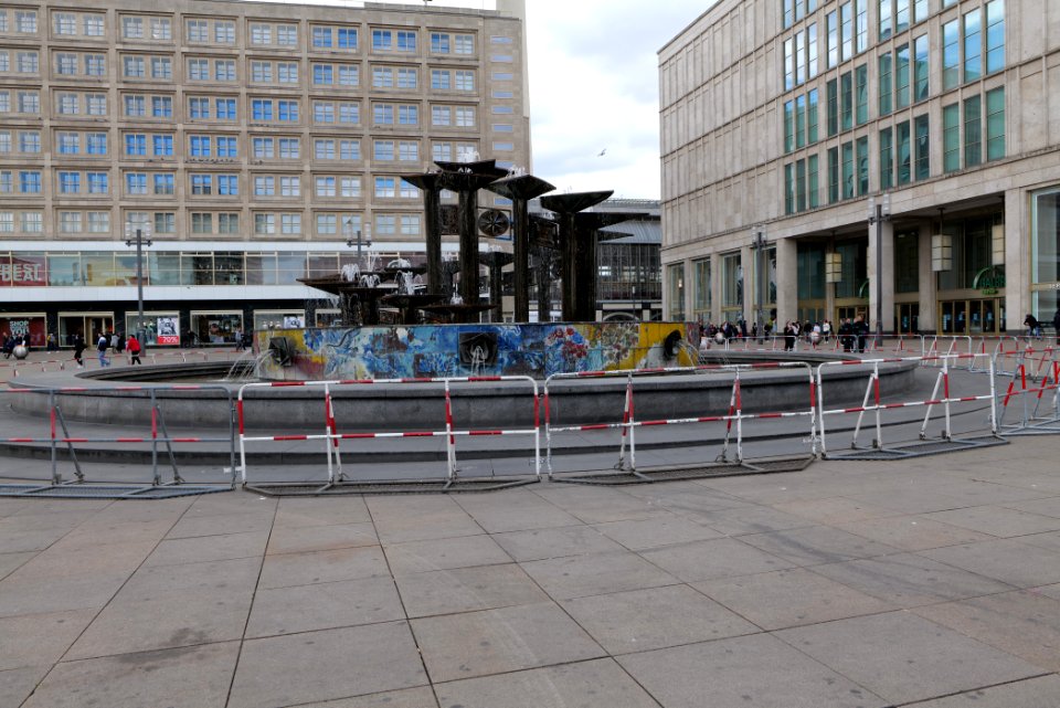 Alexanderplatz Berlin during protest 2020-05-16 03
