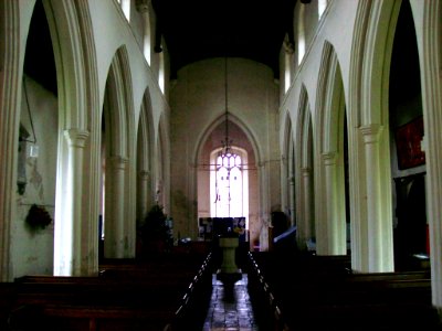All Saints, Harston, interior