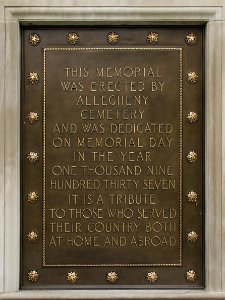 Allegheny Soldiers’ Memorial, Allegheny Cemetery, 2015-04-15, 02 photo