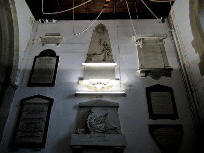 All Saints, Banstead, tower interior