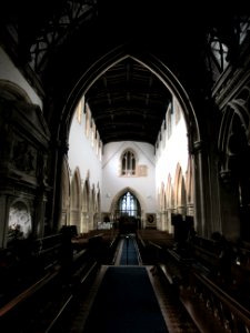 All Saints, Turvey, looking west