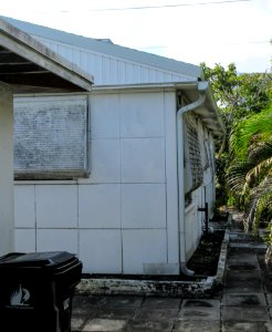 Alfred and Olive Thorpe Lustron House--back and side view 