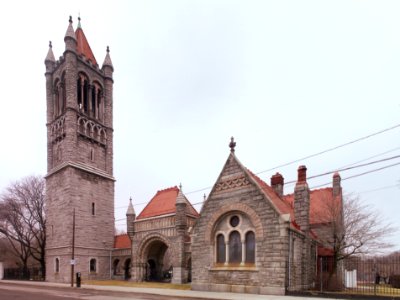 Allegheny Cemetery, Penn Avenue Entrance Buildings, 2015-03-11