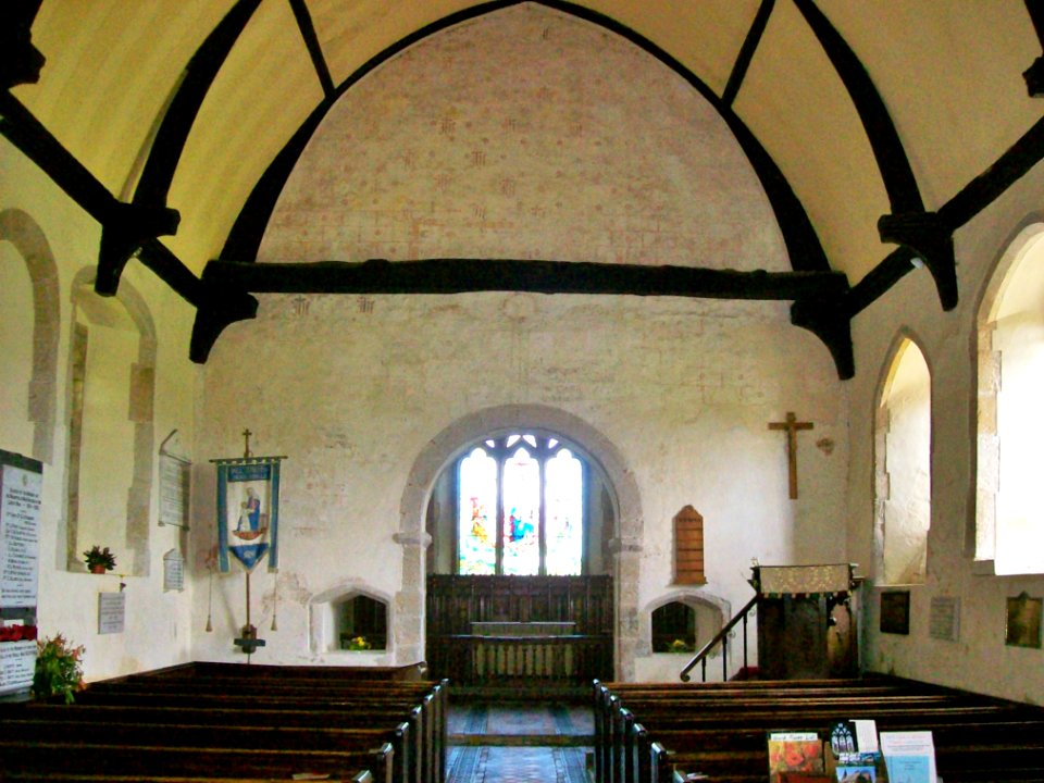All Saints, Mountfield, interior
