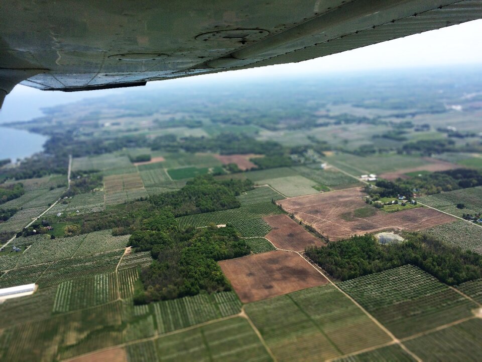 Farmland fields landscape