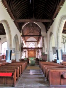 All Saints, Hollingbourne, looking east