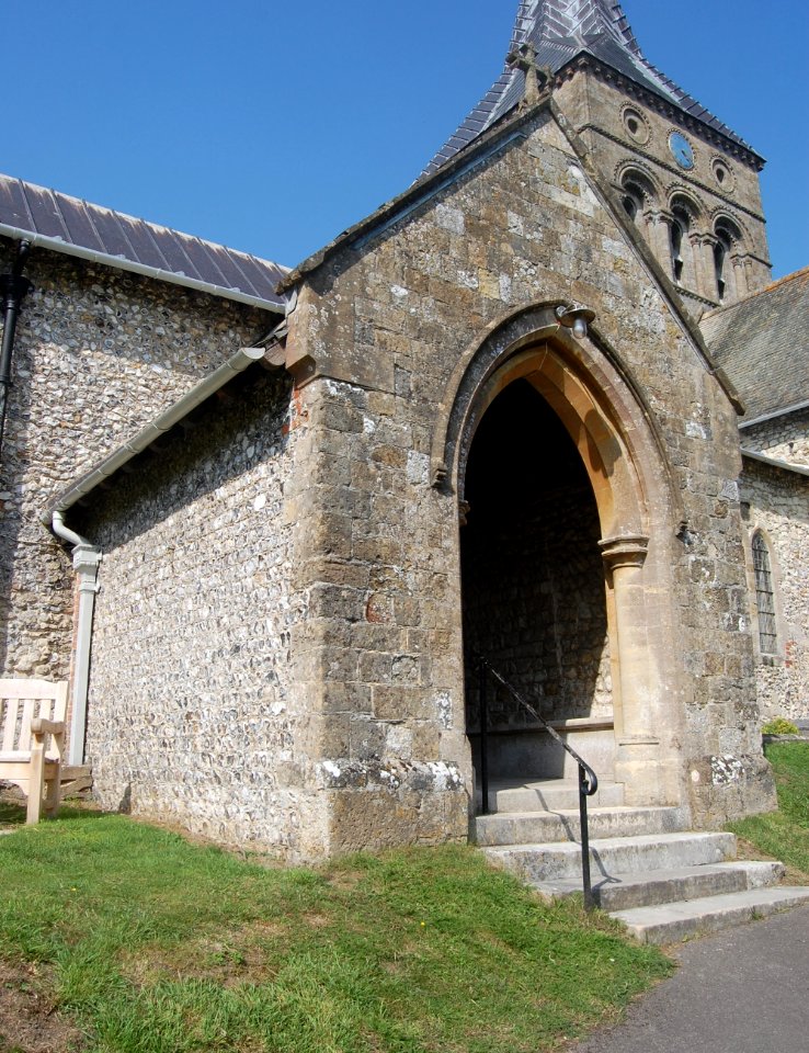 All Saints Church, Church Lane, East Meon (NHLE Code 1351116) (July 2019) (Entrance Porch)