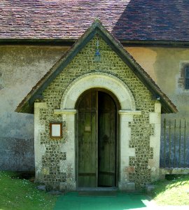 All Saints Church, Compton Street, Compton, near Winchester (NHLE Code 1157101) (June 2019) (Porch)