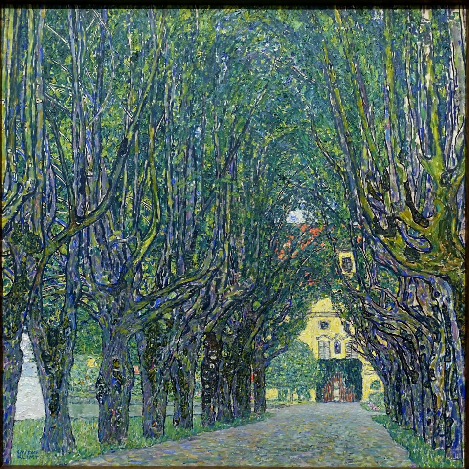 Allee at Schloss Kammer, by Gustav Klimt, 1912, oil on canvas - California Palace of the Legion of Honor - San Francisco, CA - DSC02780