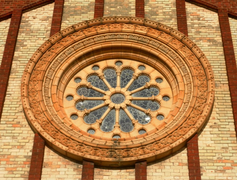 All Souls Church, Susan's Road, Eastbourne (NHLE Code 1353105) (October 2012) (Rose Window)