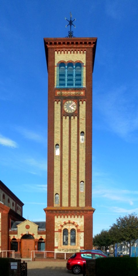 All Souls Church, Susan's Road, Eastbourne (NHLE Code 1353105) (October 2012) (Tower) (2)