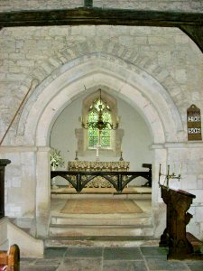 All Saints, Woolstone, chancel
