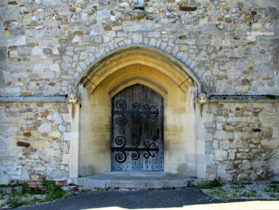 All Saints, Writtle, west door