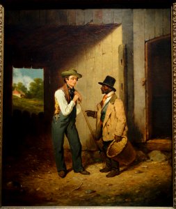 All Talk and No Work by Francis William Edmonds, 1855-1856, oil on canvas - Brooklyn Museum - DSC09406