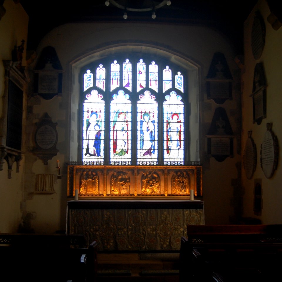 All Saints Church, Church Lane, East Meon (NHLE Code 1351116) (July 2019) (Stained Glass Window) (2)