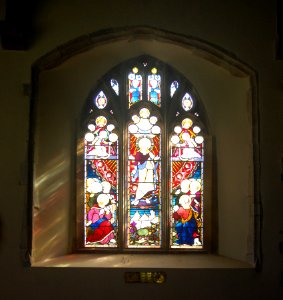 All Saints Church, Church Lane, East Meon (NHLE Code 1351116) (July 2019) (Stained Glass Window) (3)