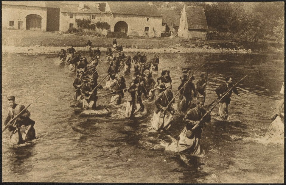 Algiersche tiralleurs, uitgelezen troepen, vooral door de Duitschers gevreesd om, Bestanddeelnr 158-1896