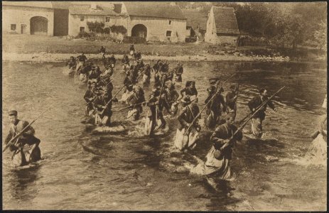 Algiersche tiralleurs, uitgelezen troepen, vooral door de Duitschers gevreesd om, Bestanddeelnr 158-1896
