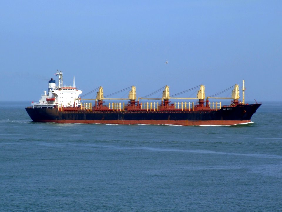 Ali Ekinci ALI EKINCI - IMO 8103236 - Callsign TCNC p2 approaching Port of Rotterdam, Holland 20-May-2007