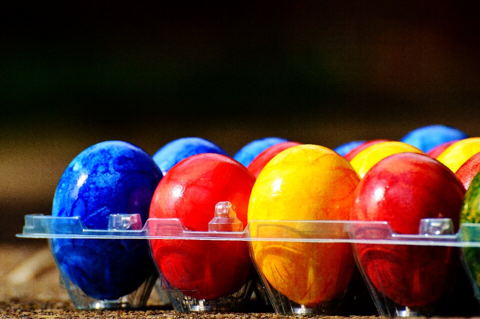 Happy easter egg colored