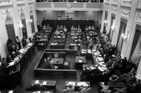 Algemene beschouwingen Tweede Kamer overzicht Tweede Kamer (van bovenaf), Bestanddeelnr 928-1911