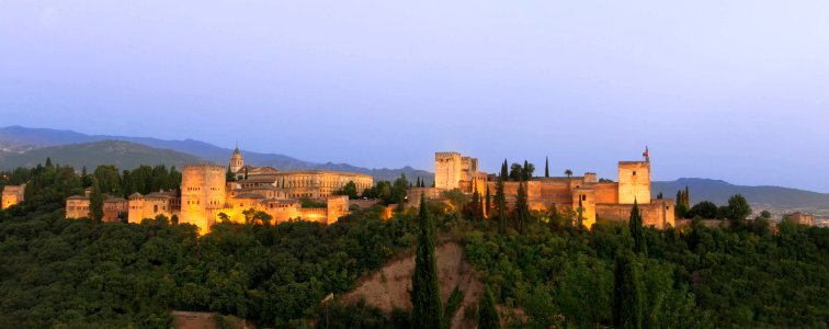 Alhambra at dusk photo