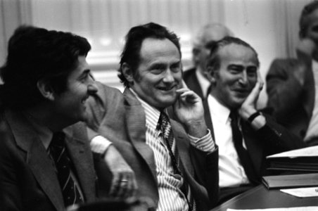 Algemene beschouwingen Tweede Kamer vlnr Lubbers, Boersma en Vredeling, Bestanddeelnr 928-1957