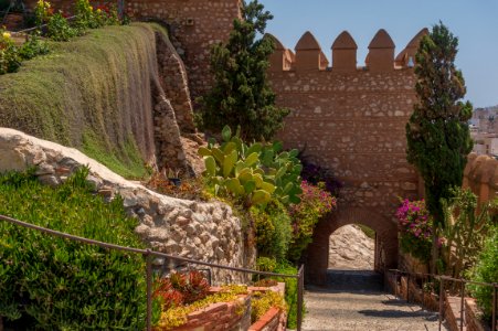 Alcazaba, main entrance from inside, Almeria, Spain photo