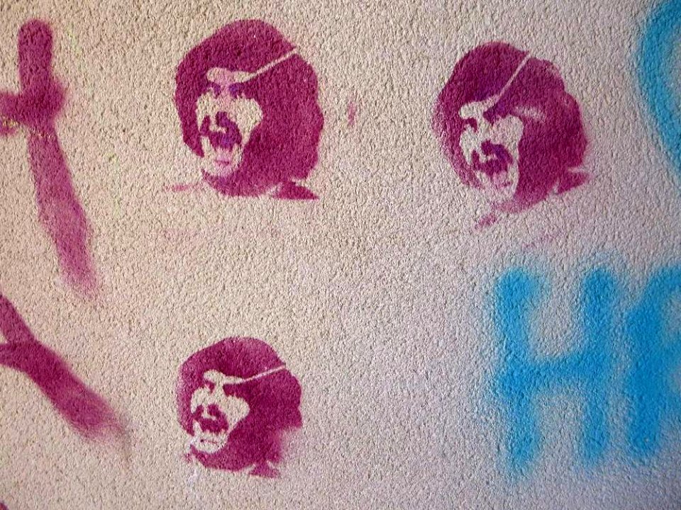 Alcázar de San Juan - Graffiti del actor Diego Abatantuono