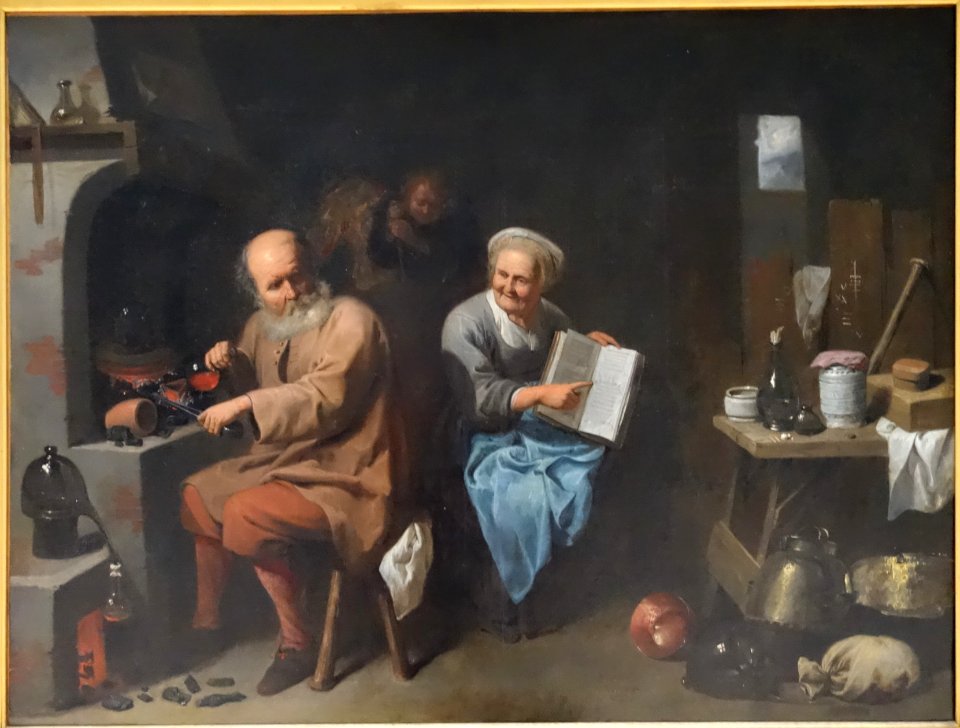 Alchemist in his workshop by David Rijckaert (III)