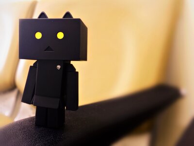 Doll black and white loneliness