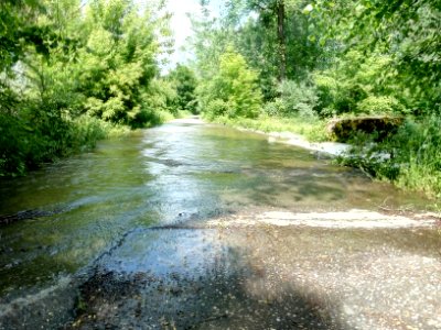 Albkanal, Furt zum Altrhein Kleiner Bodensee, Überflutung bei Pegel Maxau 740 (5)