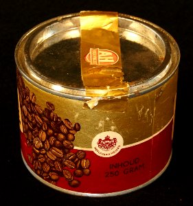 Albert Heijn Delicate Koffie blik, foto2