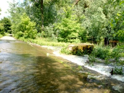 Albkanal, Furt zum Altrhein Kleiner Bodensee, Überflutung bei Pegel Maxau 740 (6)