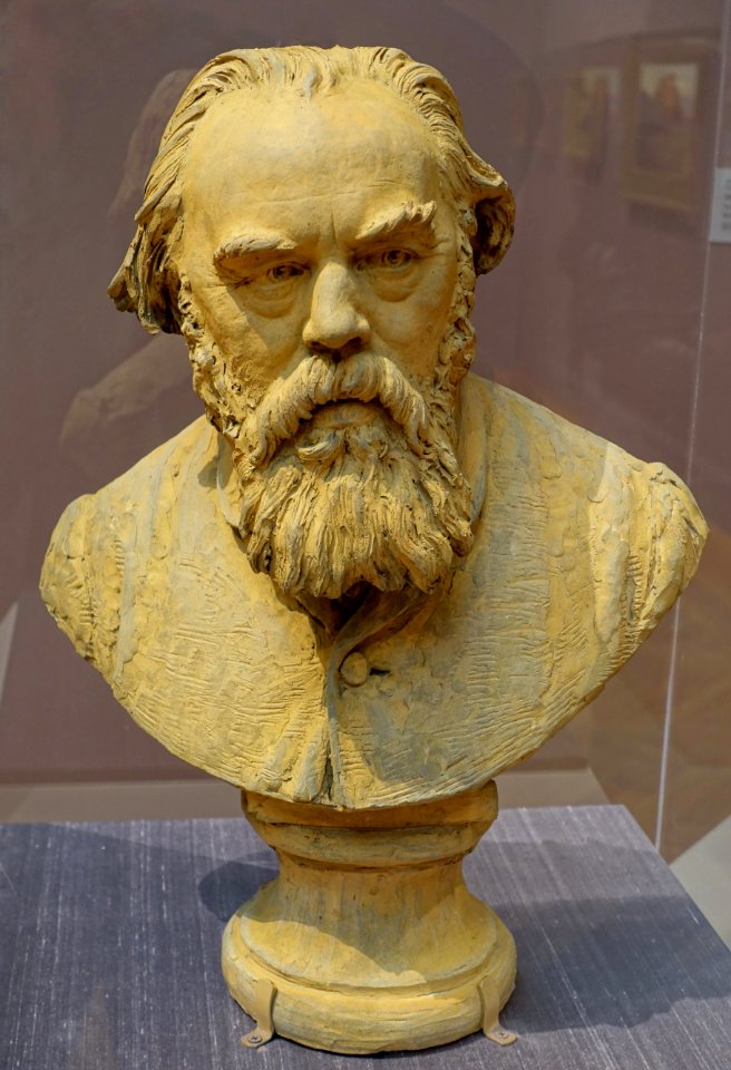 Albert Ludovici by Aime-Jules Dalou, 1873, terracotta - California Palace of the Legion of Honor - San Francisco, CA - DSC02937