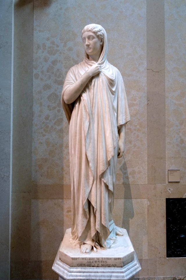 Alcestis by William Wetmore Story, 1874, marble - Wadsworth Atheneum - Hartford, CT - DSC05001