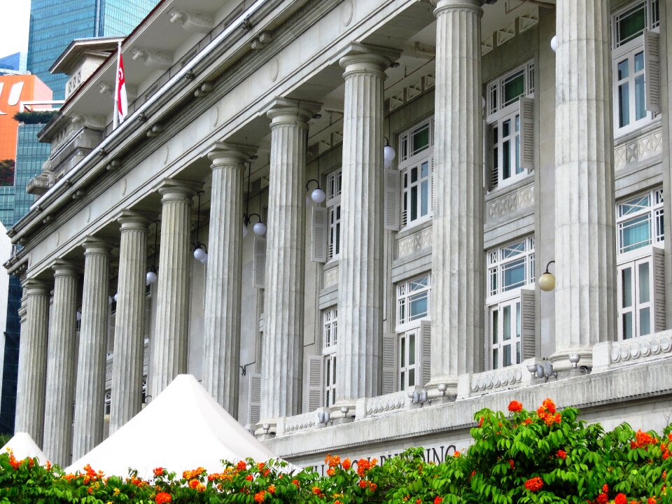 Raffles place city architecture