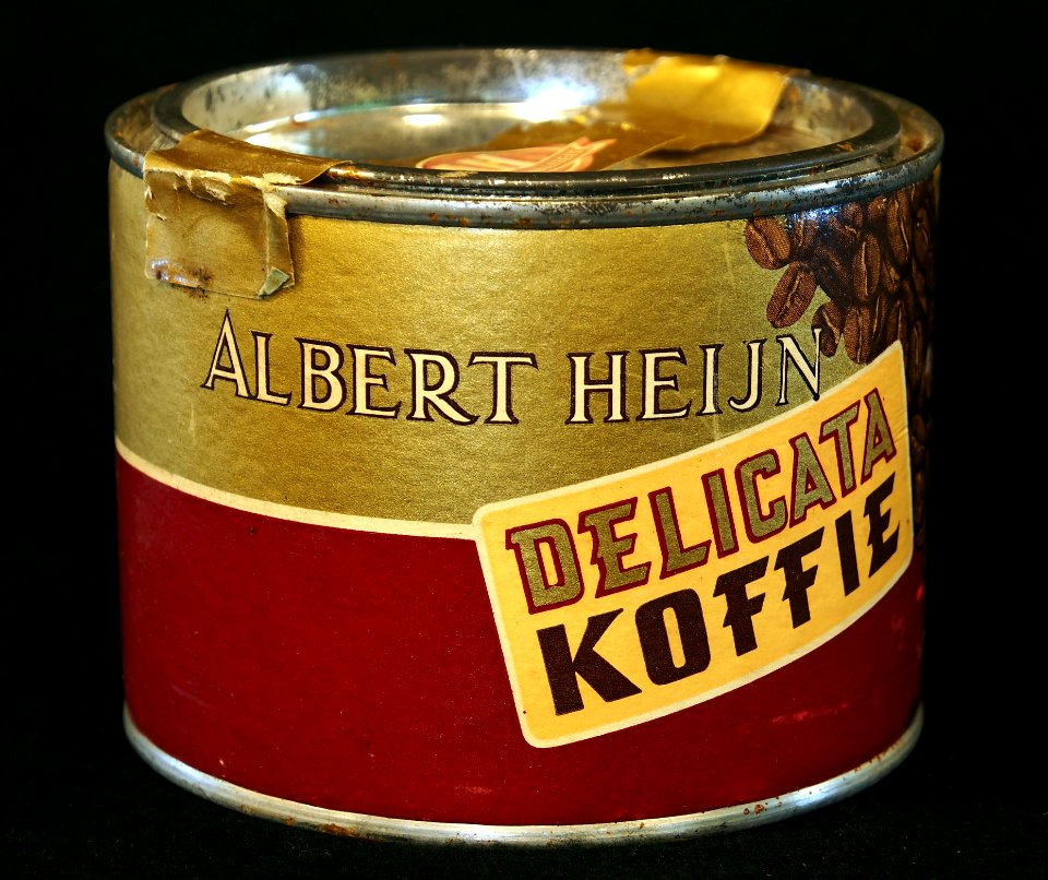 Albert Heijn Delicate Koffie blik, foto4
