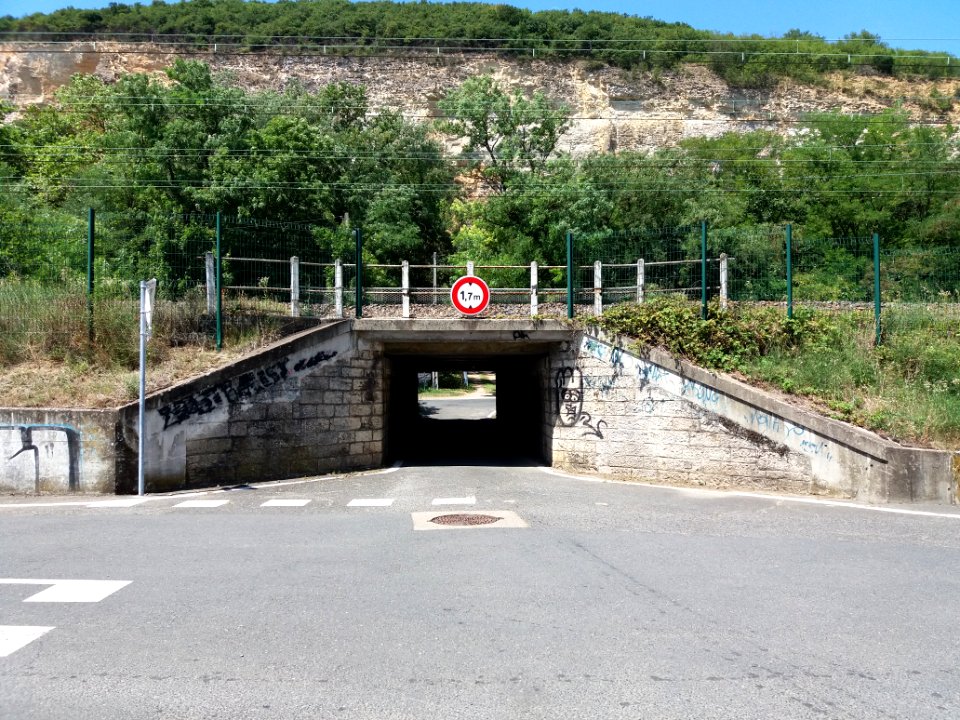 Albigny-sur-Saône - Pont de chemin de fer au bout du chemin des Carrières