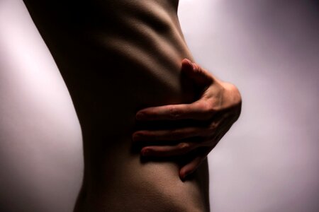 Naked person skin