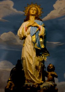 Alfaro - Convento de la Inmaculada Concepcion (MM Concepcionistas Franciscanas) 07, retablo mayor