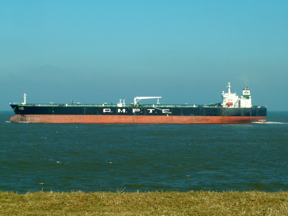 Aldawha p2 leaving Port of Rotterdam, Holland 25-Feb-2006