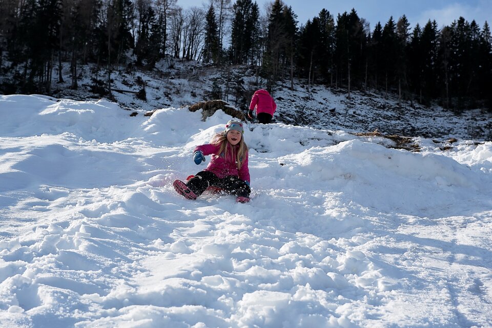 Children girl winter